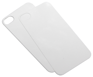 Алуминиева вложка за протектори за iPhone 4/4S Бял гланц